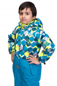 Оптом Комбинезон горнолыжный детский бирюзового цвета 8702Br в Омске, фото 4