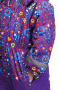 Оптом Комбинезон горнолыжный детский фиолетового цвета 8704F в Омске, фото 6