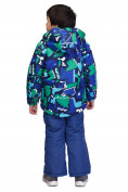 Оптом Костюм горнолыжный для мальчика синего цвета 8713S в Сочи, фото 5