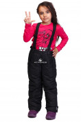 Оптом Костюм горнолыжный для девочки черного цвета 8714Ch в Самаре, фото 10