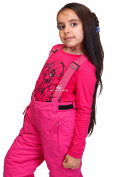 Оптом Костюм горнолыжный подростковый розового цвета 8715R, фото 7