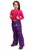 Оптом Костюм горнолыжный для девочки фиолетового цвета 8719F в Челябинске, фото 8