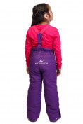 Оптом Костюм горнолыжный для девочки фиолетового цвета 8719F, фото 7