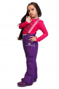 Оптом Костюм горнолыжный для девочки фиолетового цвета 8726F, фото 9