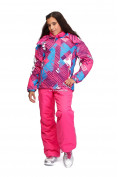 Оптом Костюм горнолыжный для девочки розового цвета 8730R в Перми, фото 3