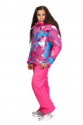 Оптом Костюм горнолыжный для девочки розового цвета 8730R в Перми, фото 2