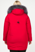 Оптом Куртка зимняя женская молодежная красного цвета 88-953_30Kr в Перми, фото 6