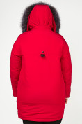 Оптом Куртка зимняя женская молодежная красного цвета 88-953_30Kr в Екатеринбурге, фото 7