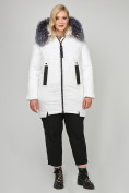 Оптом Куртка зимняя женская молодежная белого цвета 88-953_31Bl в Самаре, фото 2
