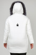 Оптом Куртка зимняя женская молодежная белого цвета 88-953_31Bl, фото 6