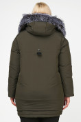 Оптом Куртка зимняя женская молодежная цвета  хаки 88-953_8Kh в Казани, фото 4