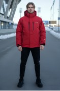Оптом Горнолыжная куртка мужская зимняя красного цвета 88006Kr, фото 2