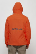 Оптом Куртка спортивная мужская весенняя с капюшоном оранжевого цвета 88021O в Казани, фото 9