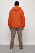 Оптом Куртка спортивная мужская весенняя с капюшоном оранжевого цвета 88026O в Казани, фото 12