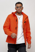 Оптом Куртка спортивная мужская весенняя с капюшоном оранжевого цвета 88027O в Екатеринбурге, фото 10