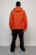 Оптом Куртка спортивная мужская весенняя с капюшоном оранжевого цвета 88027O в Казани, фото 7