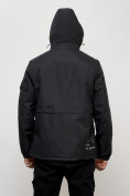 Оптом Куртка спортивная мужская весенняя с капюшоном черного цвета 88030Ch в Казани, фото 13