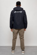 Оптом Куртка спортивная мужская весенняя с капюшоном темно-синего цвета 88031TS в Казани, фото 4