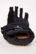 Оптом Перчатки мужские горнолыжные черного цвета 88060Ch, фото 5
