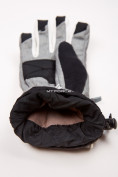 Оптом Перчатки мужские горнолыжные серого цвета 88060Sr, фото 5