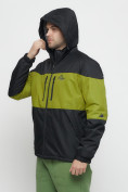 Оптом Куртка спортивная мужская с капюшоном черного цвета 8808Ch в Казани, фото 14