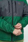 Оптом Куртка спортивная мужская с капюшоном зеленого цвета 8808Z в Екатеринбурге, фото 14