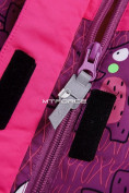 Оптом Горнолыжный костюм детский розовый 8812R, фото 24