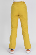 Оптом Утепленные спортивные брюки женские горчичного цвета 88148G в Казани, фото 10