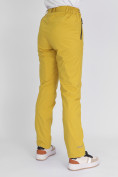 Оптом Утепленные спортивные брюки женские горчичного цвета 88148G в Казани, фото 11