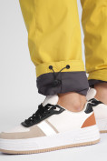Оптом Утепленные спортивные брюки женские горчичного цвета 88148G в Екатеринбурге, фото 15