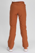 Оптом Утепленные спортивные брюки женские коричневого цвета 88148K, фото 10