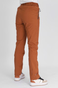 Оптом Утепленные спортивные брюки женские коричневого цвета 88148K, фото 11