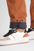 Оптом Утепленные спортивные брюки женские коричневого цвета 88148K в Перми, фото 14
