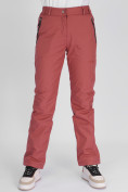 Оптом Утепленные спортивные брюки женские розового цвета 88148R в Екатеринбурге, фото 7