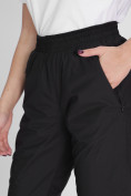 Оптом Утепленные спортивные брюки женские черного цвета 88149Ch в Казани, фото 15