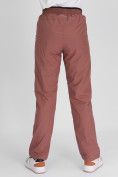 Оптом Утепленные спортивные брюки женские коричневого цвета 88149K в Екатеринбурге, фото 10