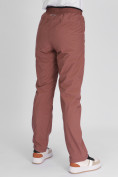 Оптом Утепленные спортивные брюки женские коричневого цвета 88149K в Екатеринбурге, фото 11