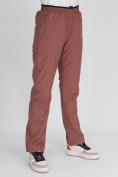 Оптом Утепленные спортивные брюки женские коричневого цвета 88149K в Казани, фото 12