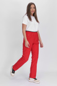 Оптом Утепленные спортивные брюки женские красного цвета 88149Kr в Екатеринбурге, фото 19