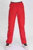 Оптом Утепленные спортивные брюки женские красного цвета 88149Kr в Екатеринбурге, фото 7