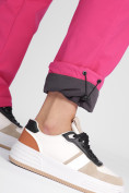 Оптом Утепленные спортивные брюки женские розового цвета 88149R в Екатеринбурге, фото 13