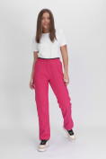 Оптом Утепленные спортивные брюки женские розового цвета 88149R в Екатеринбурге, фото 15