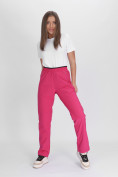 Оптом Утепленные спортивные брюки женские розового цвета 88149R в Екатеринбурге, фото 16