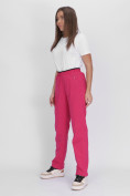 Оптом Утепленные спортивные брюки женские розового цвета 88149R в Екатеринбурге, фото 2