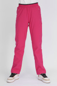 Оптом Утепленные спортивные брюки женские розового цвета 88149R в Екатеринбурге, фото 7
