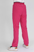 Оптом Утепленные спортивные брюки женские розового цвета 88149R в Екатеринбурге, фото 9