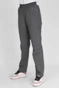 Оптом Утепленные спортивные брюки женские серого цвета 88149Sr в Екатеринбурге, фото 8