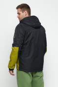 Оптом Куртка спортивная мужская с капюшоном черного цвета 8815Ch в Казани, фото 20