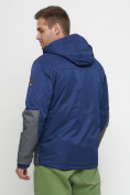 Оптом Куртка спортивная мужская с капюшоном темно-синего цвета 8815TS в Екатеринбурге, фото 18