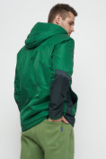 Оптом Куртка спортивная мужская с капюшоном зеленого цвета 8815Z, фото 13
